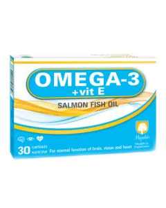 Omega-3 + Витамин Е за сърце и нормална мозъчна функция x30 капсули Magnalabs