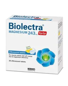 Biolectra Магнезий форте с лимон 243 мг х20 ефервесцентни таблетки Hermes