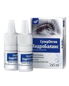 СуперОптик Хидробаланс Капки за очи 2 х5 мл Polpharma