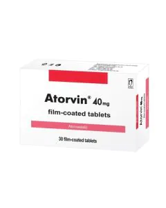 Аторвин 40 мг х30 таблетки Nobel Pharma