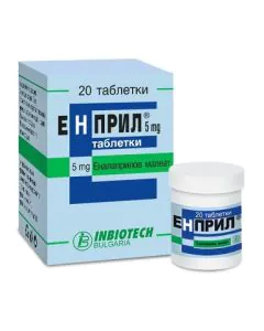 Енприл 5 мг х20 таблетки Inbiotech