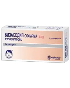 Бизакодил за деца 5 мг x6 супозитории Sopharma