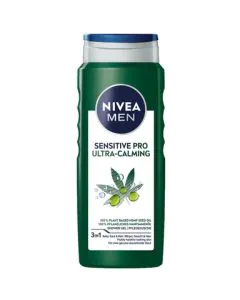 Nivea Men Sensitive Pro Ultra-Calming Душ-гел за лице тяло и коса с масло от конопено семе х500 мл