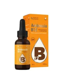 Ambrosia B12 + фолиева киселина 5000 мкг капки за имунитет х30 мл