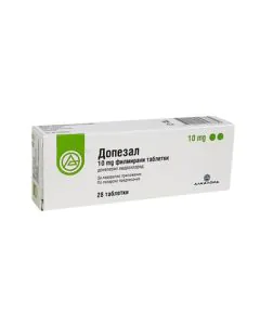 Допезал 10 мг х28 таблетки Alkaloid