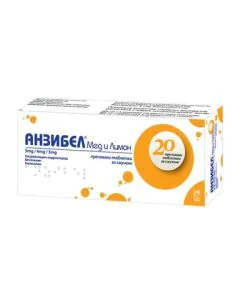Анзибел Мед и Лимон х20 таблетки за смучене Nobel Pharma