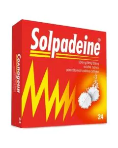 Solpadeine 500 мг/8 мг/30 мг при болка х24 разтворими таблетки Perrigo
