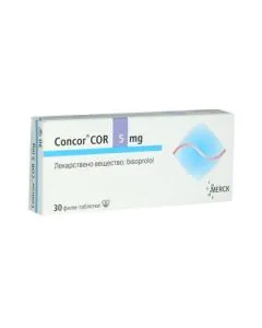 Конкор КОР 5 мг х30 таблетки Merck