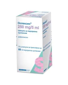 Оспексин 250 мг/5 мл х60 мл Sandoz