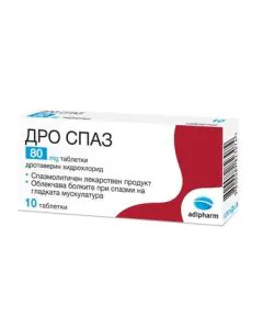Дро Спаз при стомашни болки 80 мг х10 таблетки Adipharm