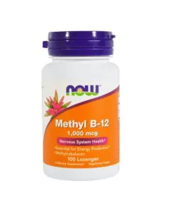 Now Foods Метил B-12 1000 мкг х100 таблетки за смучене