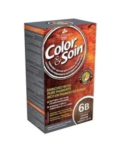 3Chenes Color and Soin Боя за коса 6B какаов цвят