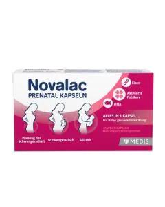 Novalac Prenatal Витамини за бременни и кърмачки х30 капсули Medis