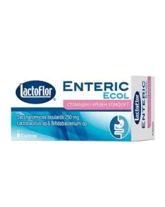 LactoFlor Enteric Ecol при диария 250 мг х12 капсули