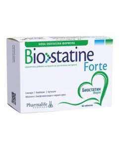 Biostatine Forte при висок холестерол x60 таблетки