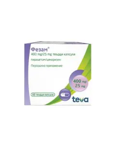 Фезам 400 мг/25 мг х60 капсули Teva