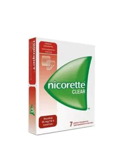 Nicorette Clear​ Пластир за отказване на цигари 25 мг/16 h x7 бр