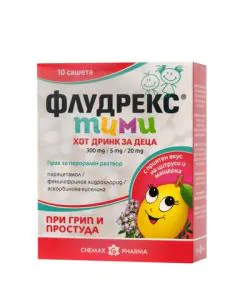 Флудрекс Тими при простуда и грип за деца x10 сашета Chemax Pharma