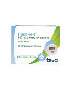 Пирамем 800 мг х20 таблетки Teva