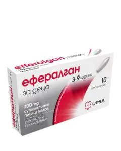 Ефералган за деца 3-9 години 300 мг x10 супозитории UPSA