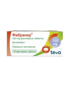 Фибранор 160 мг х30 таблетки Teva