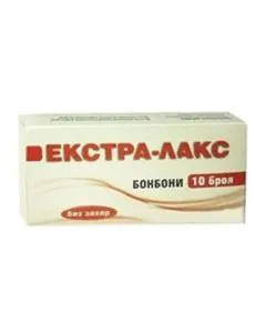 Екстра-Лакс за перисталтика х10 бонбони без захар