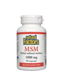 МСМ 1000 мг за здрави стави и хрущяли х90 капсули Natural Factors