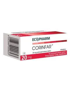 Коринфар Ретард 20 мг х30 таблетки Ecopharm