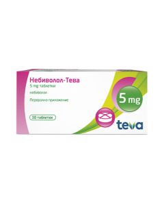 Небиволол 5 мг х30 таблетки Teva
