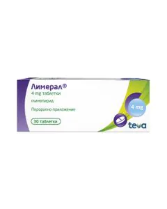 Лимерал 4 мг х30 таблетки Teva