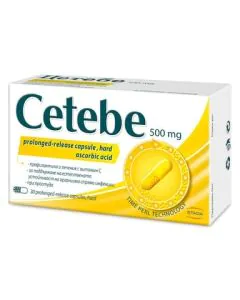 Cetebe Витамин С 500 мг х30 капсули GlaxoSmithKline