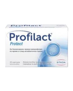 Profilact Protect Пробиотик за чревен баланс х30 капсули Stada