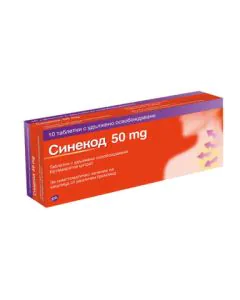 Синекод 50 мг х10 тaблетки GlaxoSmithKline