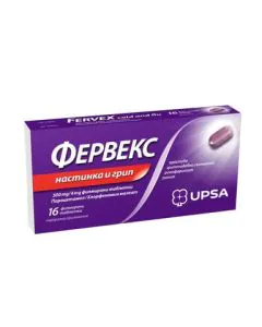 Фервекс при настинка и грип х16 таблетки UPSA