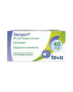 Зипуел 40 мг х60 капсули Teva