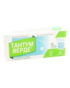 Тантум Верде 3 мг с евкалипт без захар х20 таблетки Angelini Pharma