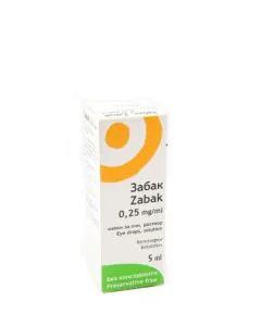 Zabak противоалергични капки за очи 0,25 мг/мл x5 мл Laboratoires Тhea