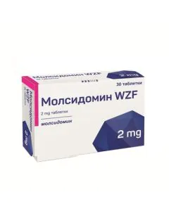Молсидомин WZF 2 мг х30 таблетки Polpharma