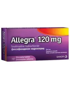 Алегра при сенна хрема 120 мг х10 филмирани таблетки Sanofi