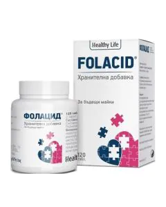 Folacid Фолиева киселина 0.4 мг х120 таблетки Healthy life