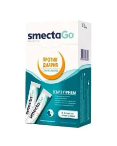 Smecta Go при остра диария 3 г х8 сашета