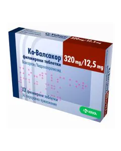 Ко-Валсакор 320 мг/12.5 мг х30 таблетки KRKA