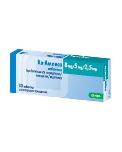 Ко-Амлеса 8 мг/5 мг/2.5 мг х30 таблетки KRKA