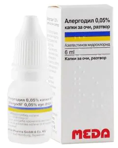 Алергодил капки за очи 0.05% х6 мл Meda Pharma