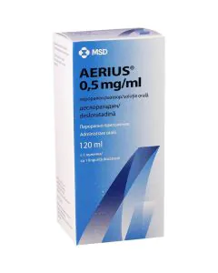 Ериус сироп 0.5 мг/мл х120 мл Merck