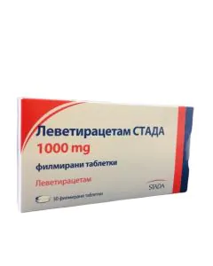 Леветирацетам 1000 мг х30 таблетки Stada