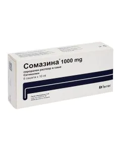 Самозина перорален разтвор 1000 мг х6 сашета Ferrer