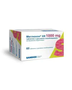 Меглюкон XR 1000 мг х60 таблетки Sandoz