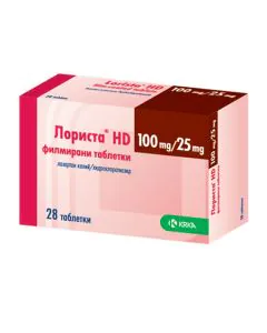 Лориста HD 100 мг/25 мг х28 таблетки KRKA