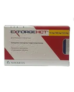 Ексфордж НСТ 10 мг/160 мг/12.5 г х14 таблетки Novartis